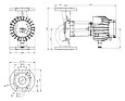OBĚHOVÉ ČERPADLO IMP NMT MAX 40/80-F250 rozměry